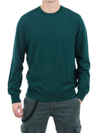 Girocollo Guess uomo manica lunga Kadir Tech verde