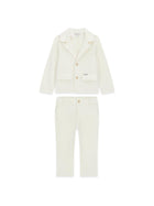 Completo Guess Neonato blazer e pantalone bianco