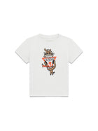 T-shirt Guess Neonato stampa logo horse bianco