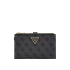 Portafogli Guess donna Double Zip Laurel II logo coal