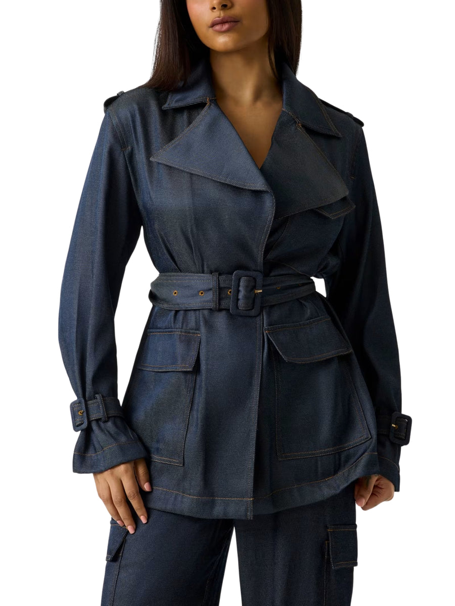 Trench Guess donna modello Jenny con dettagli beige