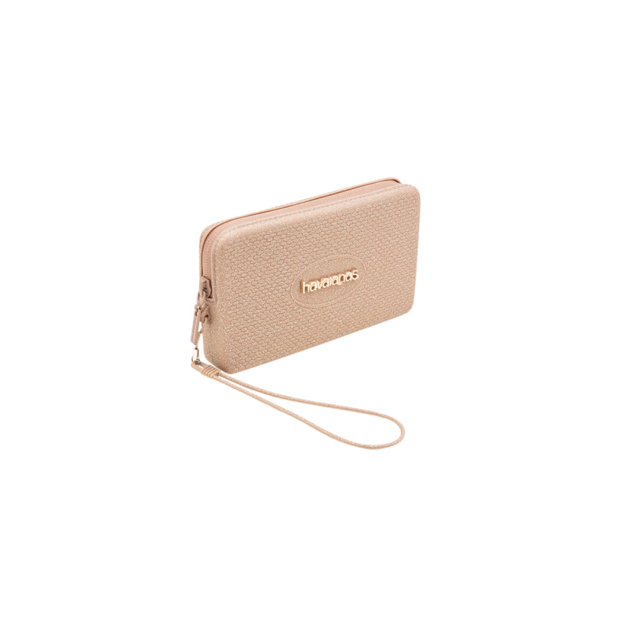 Mini bag mare Havaianas modello plus glitter oro