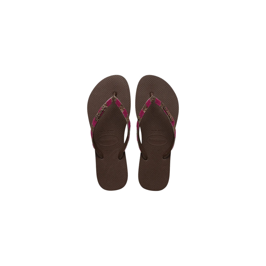 Infradito mare modello slim glow moro