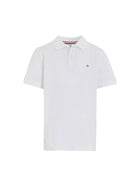 Polo Tommy Hilfigher Bambino logo flag bianco