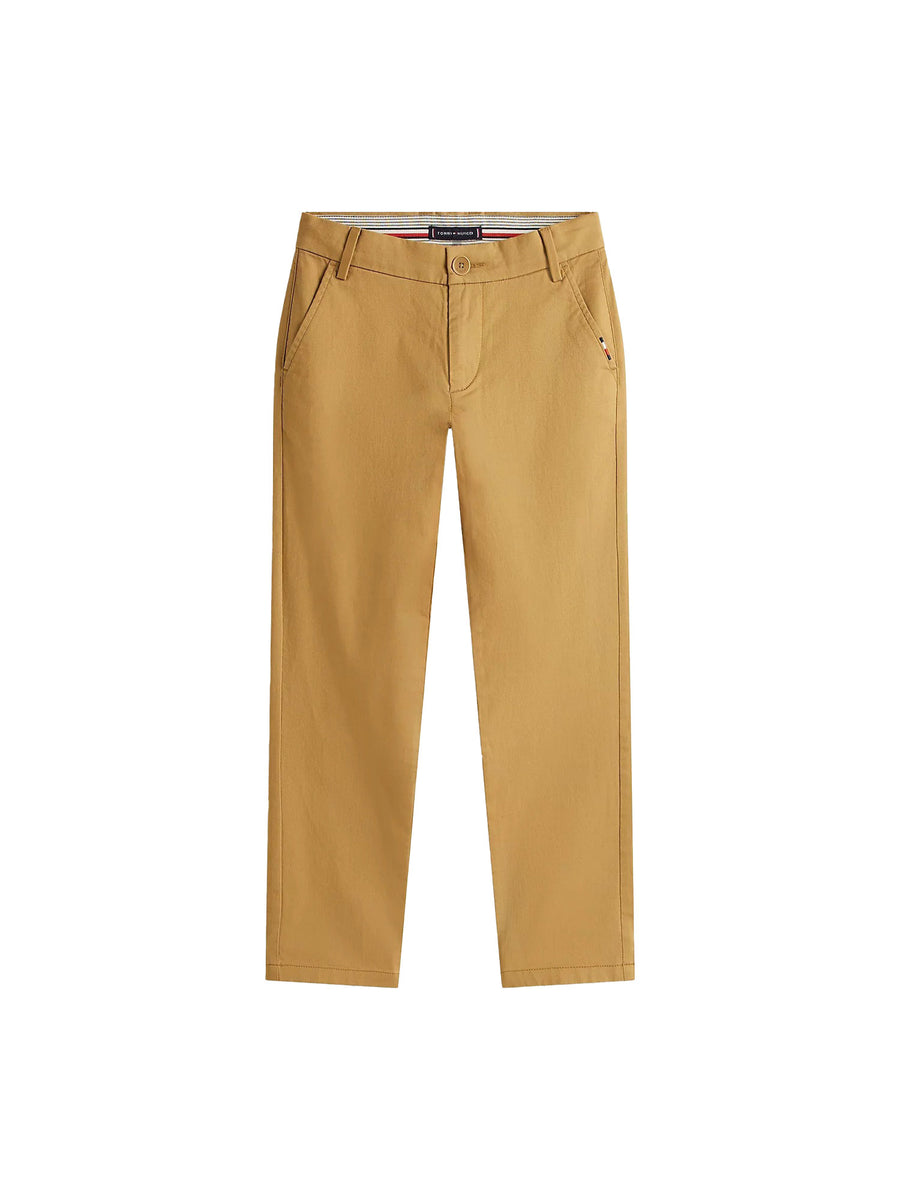 Pantalone chino Tommy Hilfigher Bambino 1985 cotone sabbia