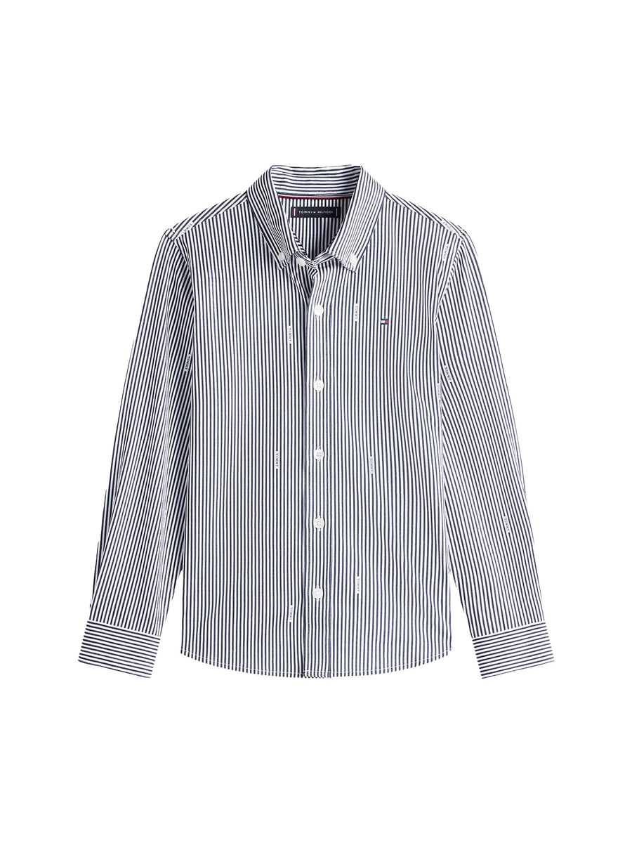 Camicia Tommy Hilfigher Bambino heritage flag blu