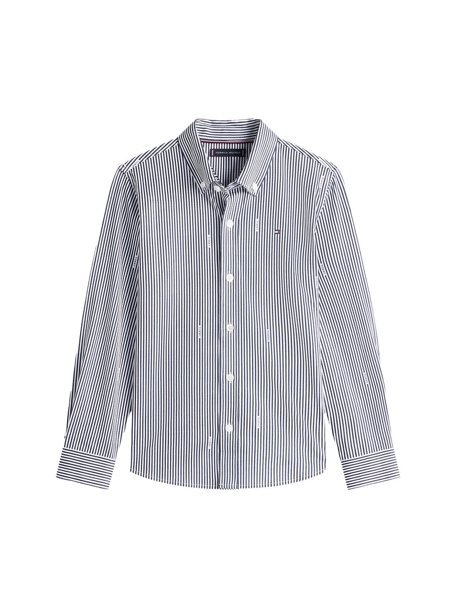 Camicia Tommy Hilfigher Ragazzo heritage flag blu
