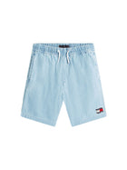 Shorts Tommy Hilfigher Bambino herringbone denim medio