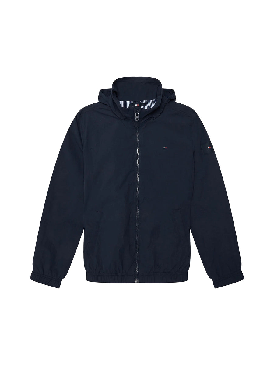 Giubbino Tommy Hilfigher Bambino con zip essential blu