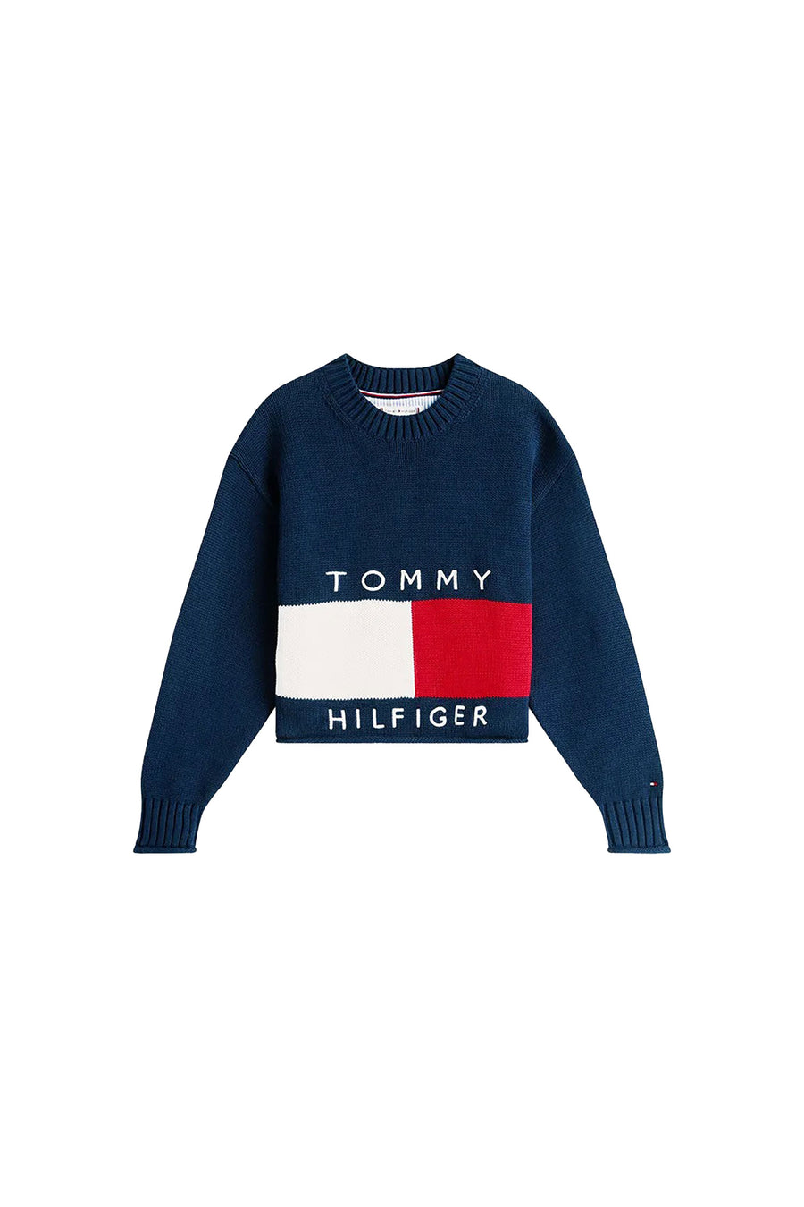Girocollo Tommy Hilfigher Ragazza heritage blu