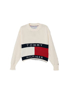 Girocollo Tommy Hilfigher Ragazza heritage avorio