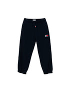 Pantalone Tommy Hilfigher Ragazzo in felpa heritage flag blu
