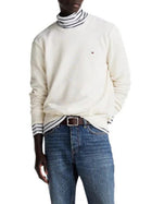 Maglia a girocollo con maniche lunghe Tommy Hilfiger modello essential structure avorio