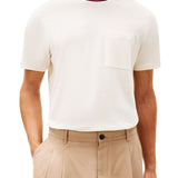 T-shirt con maniche corte Tommy Hilfiger modello rwb pocket avorio