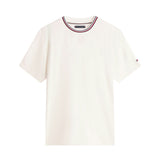 T-shirt con maniche corte Tommy Hilfiger modello rwb pocket avorio