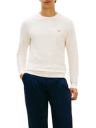 Maglia a girocollo con maniche lunghe Tommy Hilfiger modello seasonal structure avorio