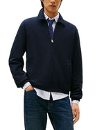Giacca Tommy Hillfiger modello ivy modello essential terry blu