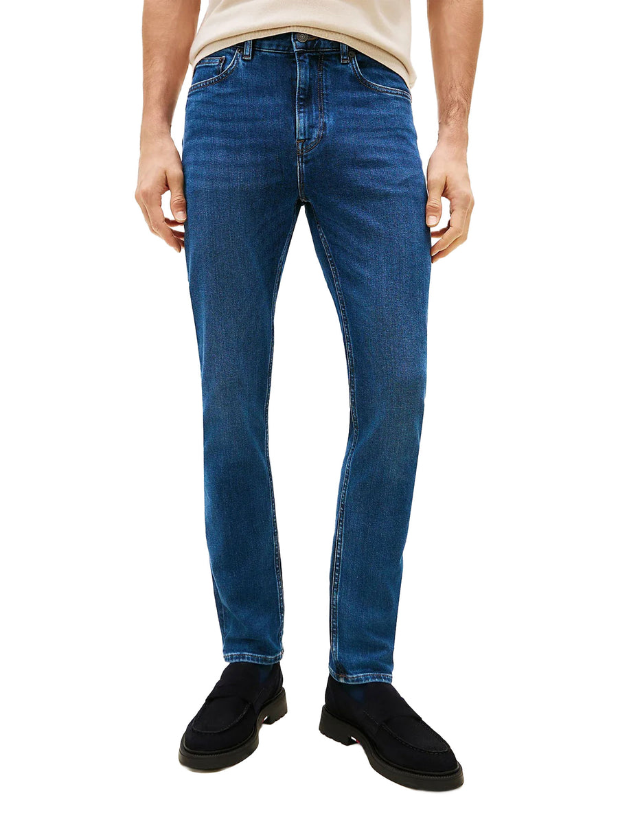 Jeans Tommy Hilfiger modello slim bleecker denim scuro