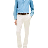 Pantalone chino uomo bleecker printed structure avorio