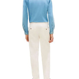 Pantalone chino uomo bleecker printed structure avorio