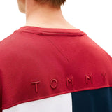 T-shirt con maniche corte Tommy Hilfiger modello flag rosso