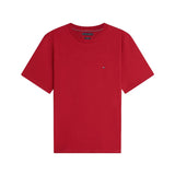 T-shirt con maniche corte Tommy Hilfiger modello flag rosso