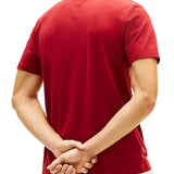 T-shirt con maniche corte Tommy Hilfiger modello pocket global stripe rosso