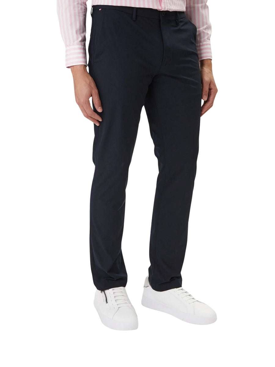 Pantalone chino Tommy Hilfiger modello denton knit tech blu