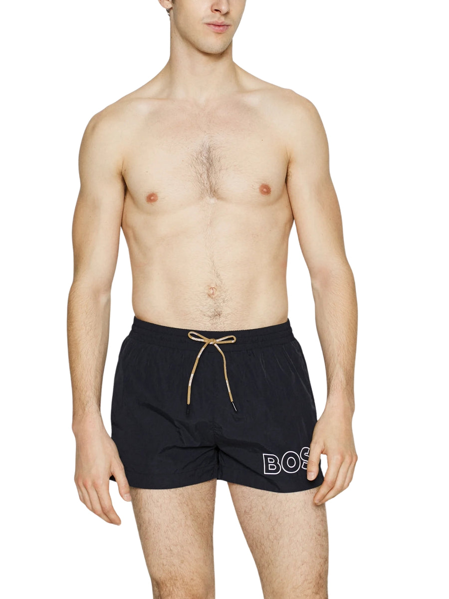 Short mare Boss modello mooneye nero