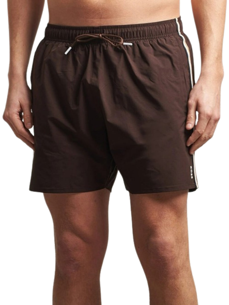 Short mare Boss modello iconic moro