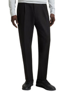 Chino Boss uomo Convert-Pleat nero