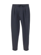 Chino Boss uomo Convert-Pleat blu