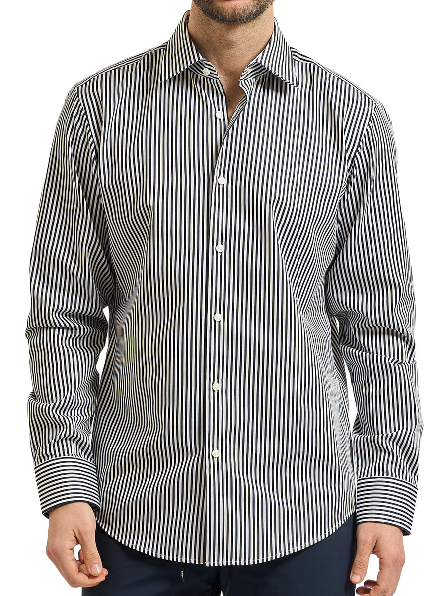 Camicia Boss Uomo manica lunga H-Joe Blu