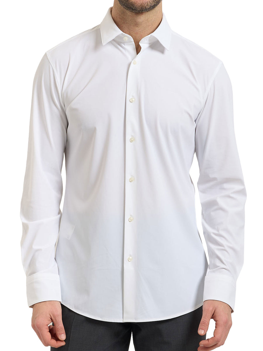 Camicia Boss Uomo manica lunga P-Hank Bianco