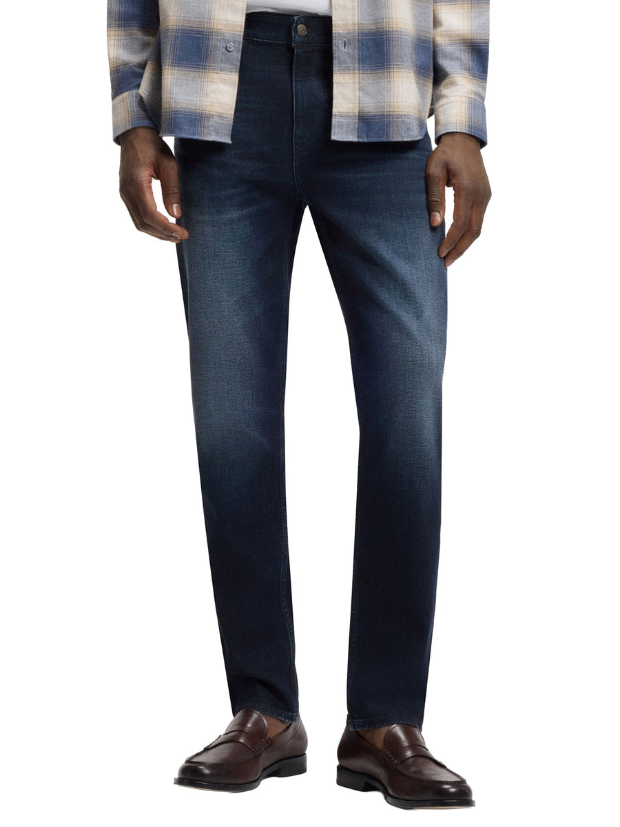 Jeans Boss uomo H-Re.Maine denim scuro