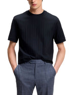T-shirt Boss Uomo manica corta h-thompson 236
 blu