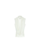 Top Imperial Donna con scollo a V incrociato Panna