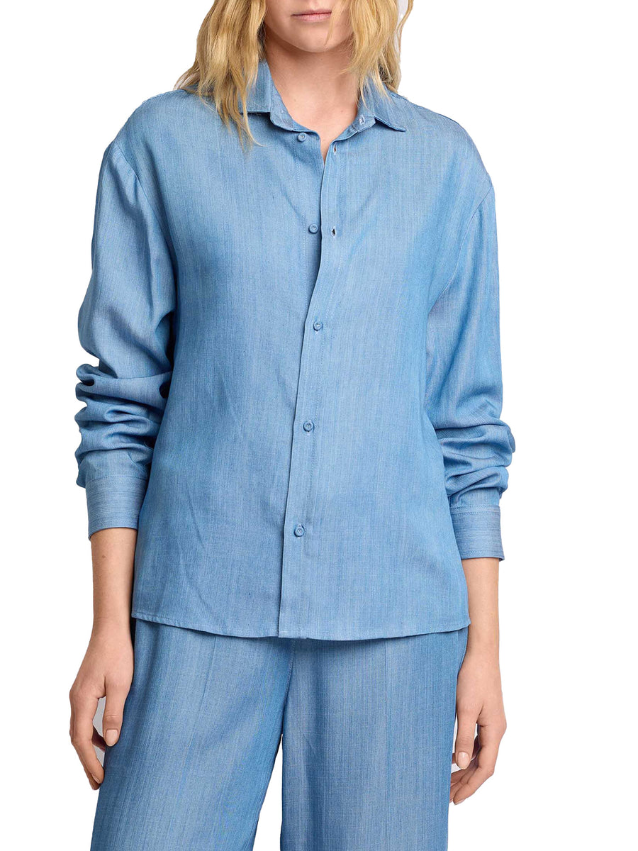 Camicia Kocca Donna chambray azzurro