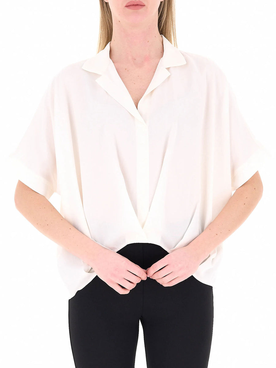Blusa Kocca Donna a maniche corte over panna