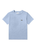 T-shirt manica corta core Lacoste bambino celeste