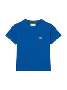 T-shirt manica corta core Lacoste bambino bluette