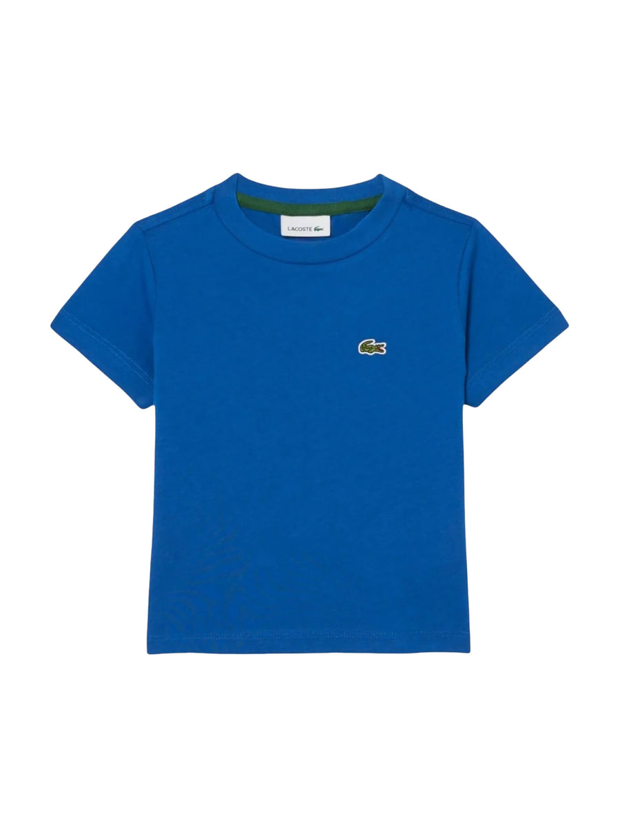 T-shirt manica corta core Lacoste bambino bluette
