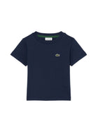 T-shirt manica corta core Lacoste bambino blu