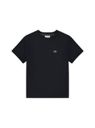 T-shirt manica corta core Lacoste ragazzo nero