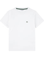 T-shirt manica corta core Lacoste ragazzo bianco