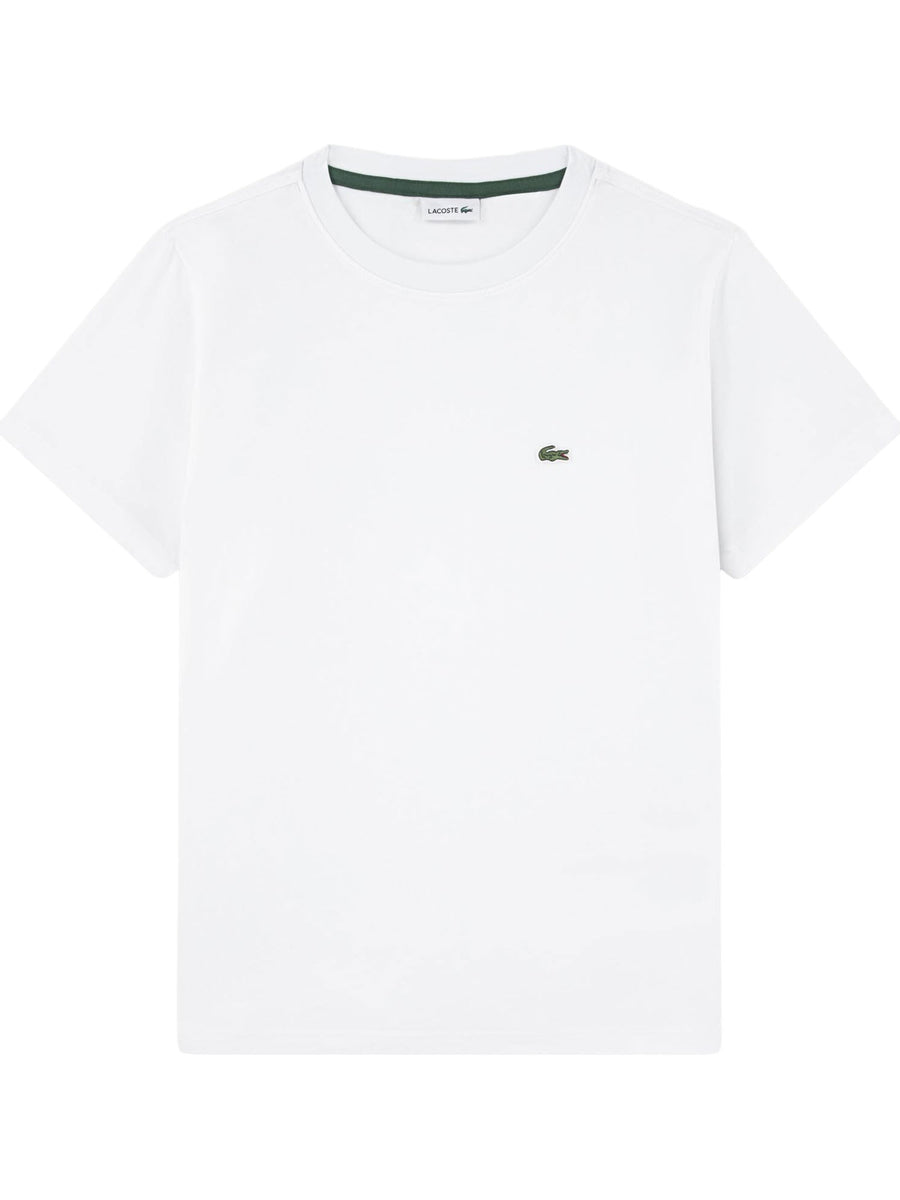 T-shirt manica corta core Lacoste ragazzo bianco