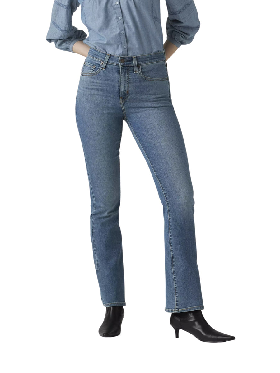 Jeans Levi's 725 High-Rise Bootcut da donna denim medio
