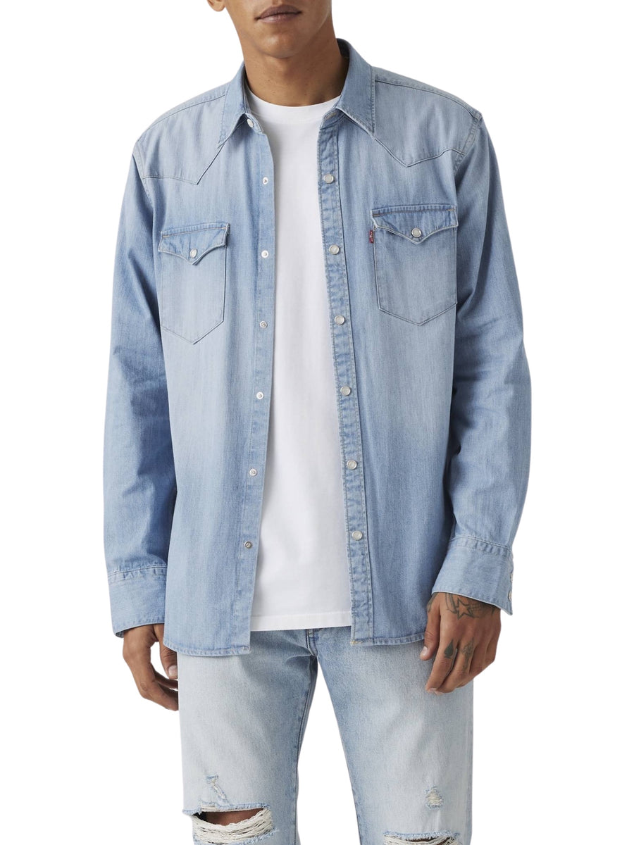 Camicia Barstow Western Levi's uomo ml denim chiaro