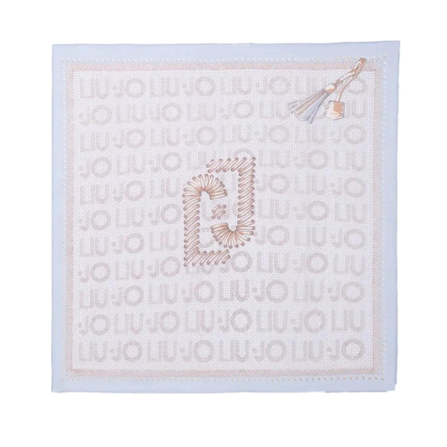 Foulard Liu Jo donna Weave Canvas celeste