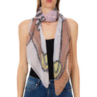Foulard Liu Jo donna Braided logo naturale